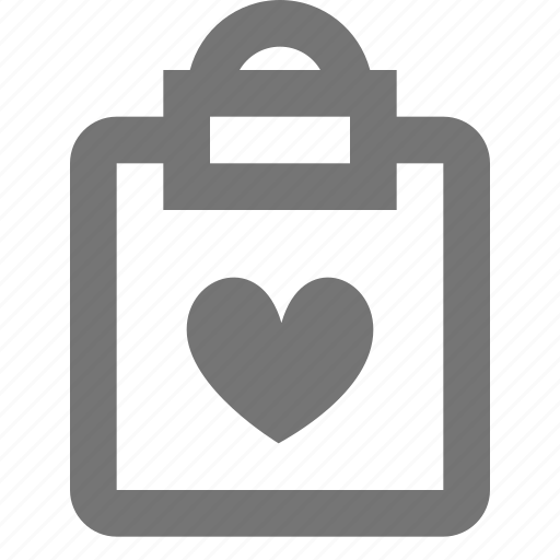 Favorite, heart, clipboard, like, reminder, save, task icon - Download on Iconfinder
