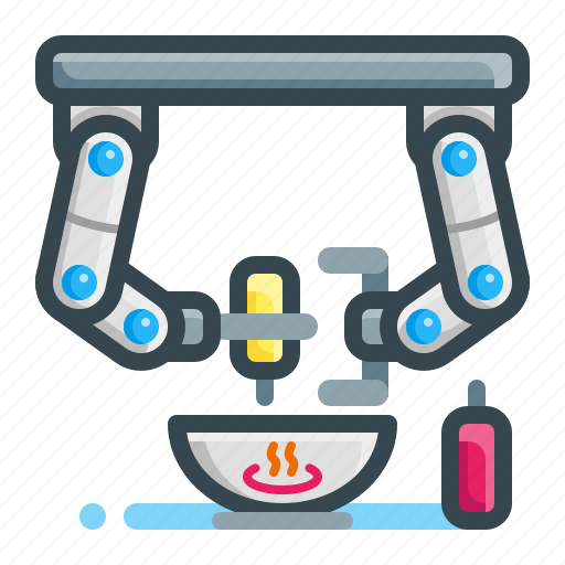 Robotic, chef, arm, untact, cook icon - Download on Iconfinder
