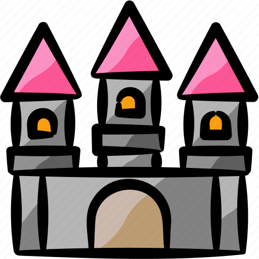 Castle, building, residence, tower, halloween, horror, mystery icon - Download on Iconfinder