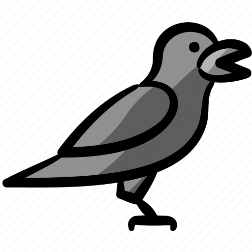 Crow, bird, animal, halloween, horror, mystery, pet icon - Download on Iconfinder