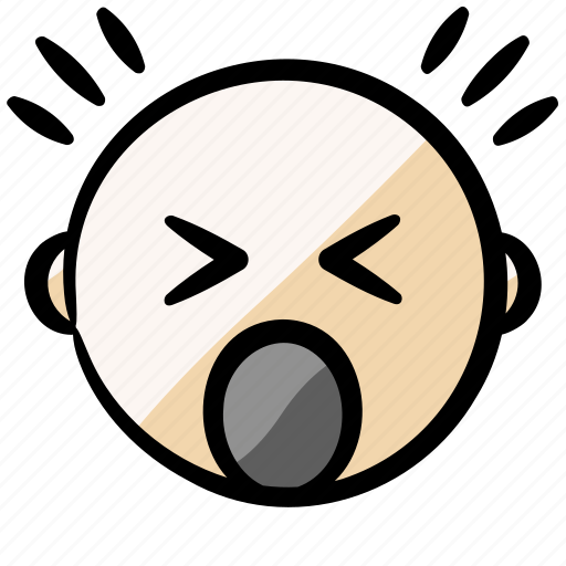 Face, scream, screaming, fear, scared, afraid, expression icon - Download on Iconfinder