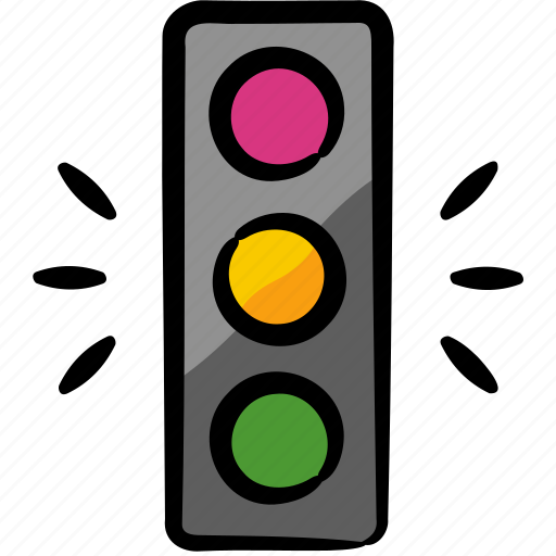 Traffic light, yellow, caution, slow down, traffic signal, traffic icon - Download on Iconfinder