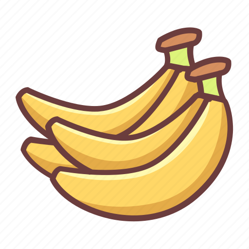 Banana, fruit, healthy, vegetable, fresh, sweet, dessert icon - Download on Iconfinder