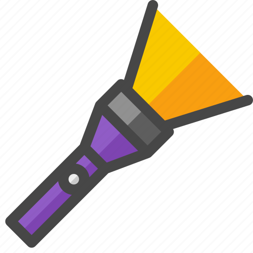 Flashlight, light, torch, equipment, halloween, horror icon - Download on Iconfinder