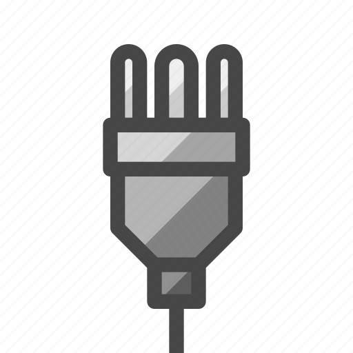 Plug, electrical, electric, power, cord, connector, male icon - Download on Iconfinder