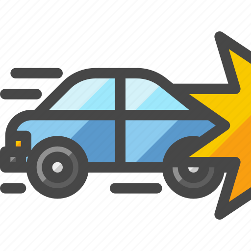 Car, accident, crash, hit, transportation, traffic icon - Download on Iconfinder