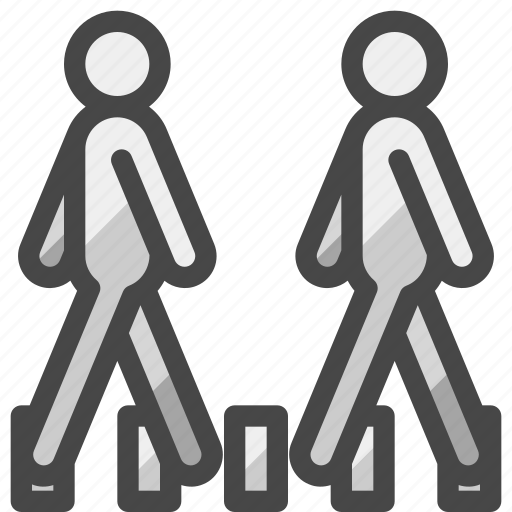 Pedestrians, zebra cross, crosswalk, pedestrian crossing, road marking, traffic icon - Download on Iconfinder