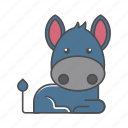 animals, branch, conservation, cute, design, donkey, environment, filled, filled outline, flat, forest, front view, fur, hair, hairy, illustration, jungle, mammal, mustache, nature, outdoor, outline, species, tree, tropical, vector, wild, wildlife, wood, zoo 