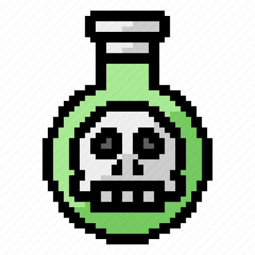 Bottle, poison, skull, toxic, magic, liquid, dangerous icon - Download on Iconfinder