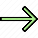arrow, right, direction