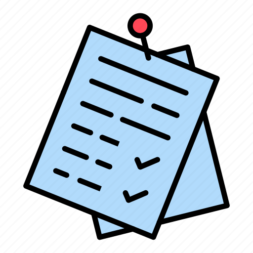 Document, paper, pin icon - Download on Iconfinder