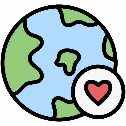 Earth, favourite, heart icon - Download on Iconfinder