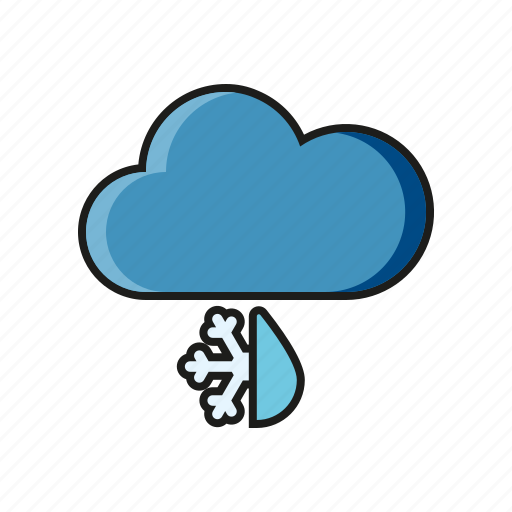 Climate, cloud, meteorology, sleet, weather icon - Download on Iconfinder