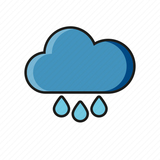 Climate, cloud, meteorology, rain, raindrops, weather icon - Download on Iconfinder