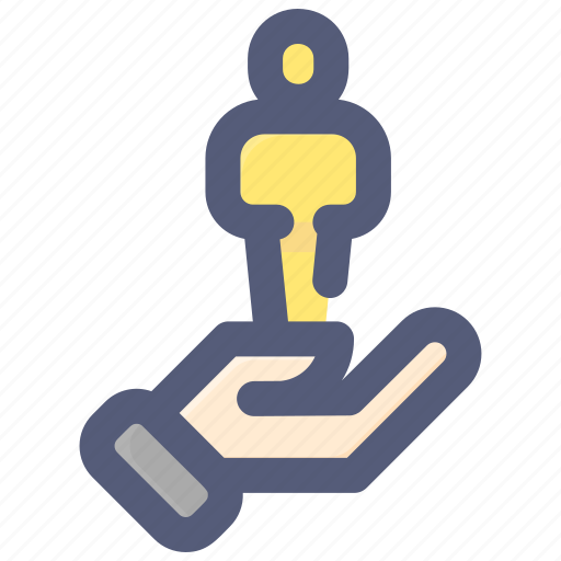 Award, figure, hand, oscar, statue icon - Download on Iconfinder