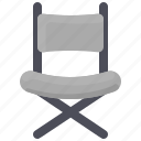 chair, director, film, movie 