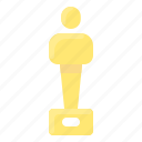 award, cinema, figure, oscar, statue 