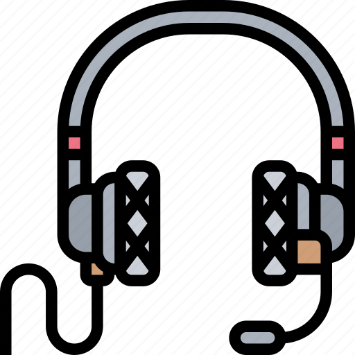 Headphone, listen, audio, sound, communication icon - Download on Iconfinder
