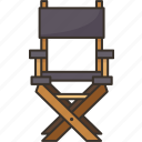 chair, director, cinematography, filmmaker, furniture
