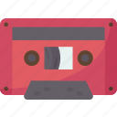 audio, tape, cassette, retro, music