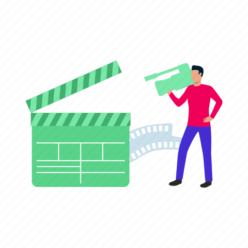 Movie, shooting, filmmaking, workers icon - Download on Iconfinder