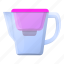 filter, jug, nature, pink, water 