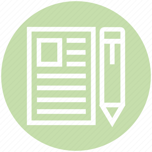 Document, editor, finance, note, paper, pencil icon - Download on Iconfinder
