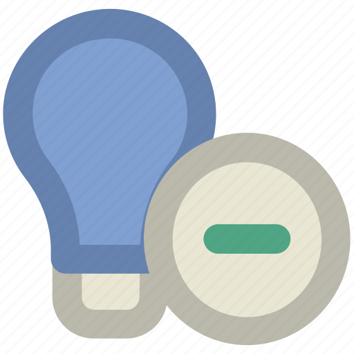 Bulb, bulb with minus, electricity, energy, idea, lamp, light icon - Download on Iconfinder