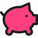 bank, piggy, coin, currency, finance, money, payment