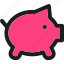 bank, piggy, coin, currency, finance, money, payment 