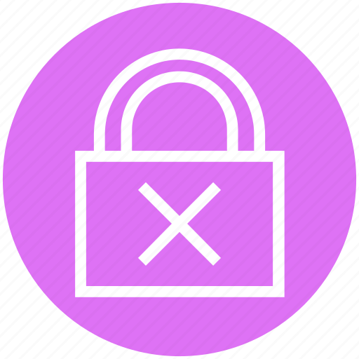 Business, cross, finance, lock, protect, safety, security icon - Download on Iconfinder