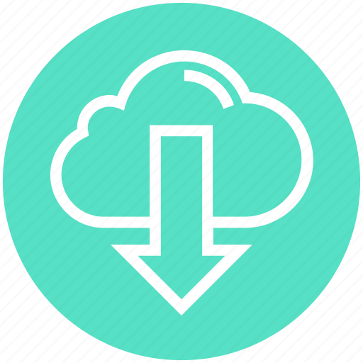 Cloud, cloud computing, down arrow, download, downloading, finance icon - Download on Iconfinder