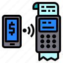 bill, money, payment, smartphone