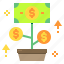 coin, growth, money, plant 