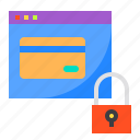 card, lock, security, website 