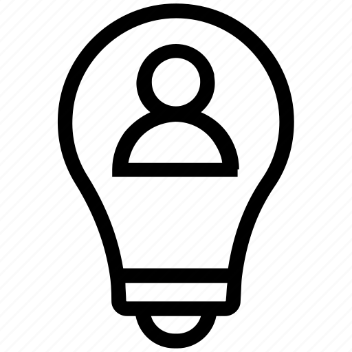 Bulb finance, business, idea, light, person, user icon - Download on Iconfinder