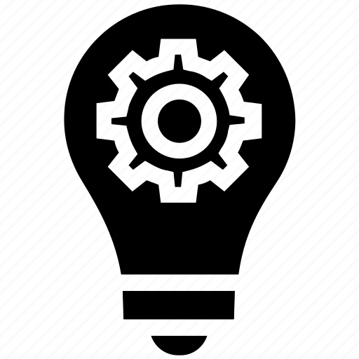 Bulb, cept, cogwheel, finance, gear, idea, light icon - Download on Iconfinder