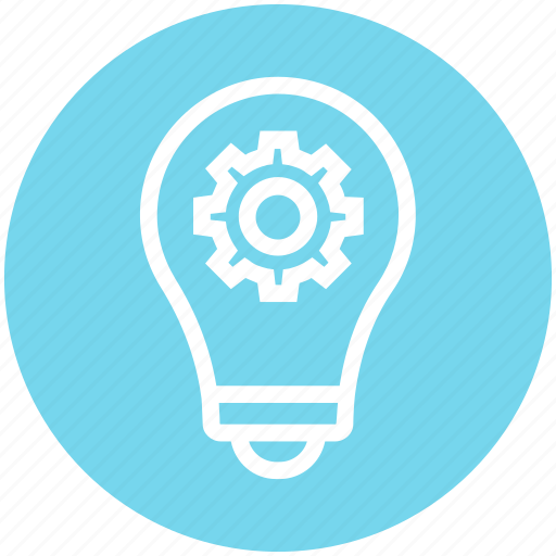Bulb, cogwheel, concept, finance, gear, idea, light icon - Download on Iconfinder