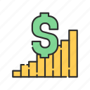 business, chart, dollar, growth, income, increase, money