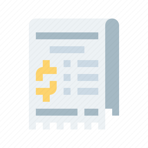 Bill, dollar, finance, invoice, money, price, receipt icon - Download on Iconfinder