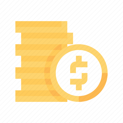 Coin, currency, dollar, money, payment, savings, stack icon - Download on Iconfinder