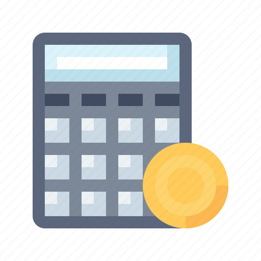 Accounting, calc, calculation, calculator, coin, finance, money icon - Download on Iconfinder