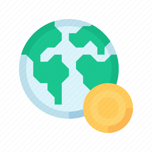 Coin, globe, money, payment, transaction, world, worldwide icon - Download on Iconfinder