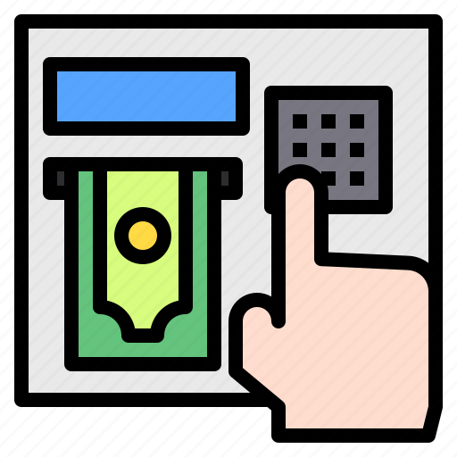 Finance, machine, atm, cash, hand, money icon - Download on Iconfinder