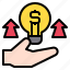 growth, up, business, finance, arrows, hand 