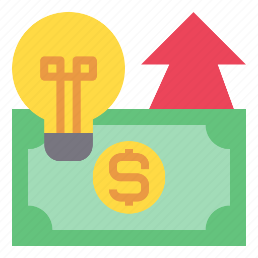 Money, up, bulb, light, business, arrow icon - Download on Iconfinder