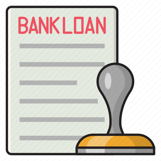Bank, loan, verified, document, stamp icon - Download on Iconfinder
