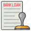 bank, loan, verified, document, stamp 