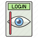 login, eyescan, security, protection