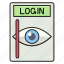 login, eyescan, security, protection 
